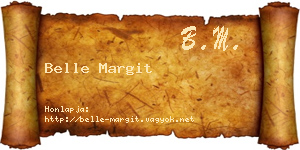 Belle Margit névjegykártya